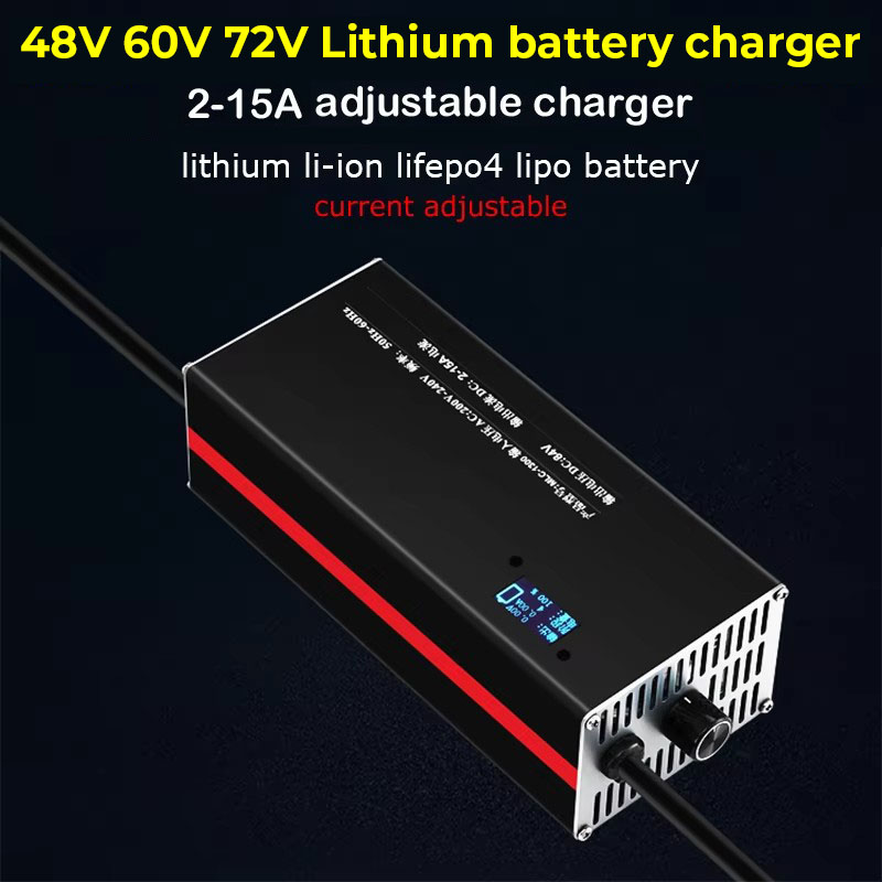 72V 15A Fast Charger - 2-15A Регулировка тока Быстрая зарядка 36