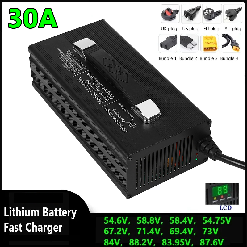 84V 20A Smart Charger - 48 В 60 В 72 В