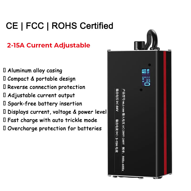 2-15A Регулировка тока Быстрая – обзор и цена 72V 15A Fast Charger